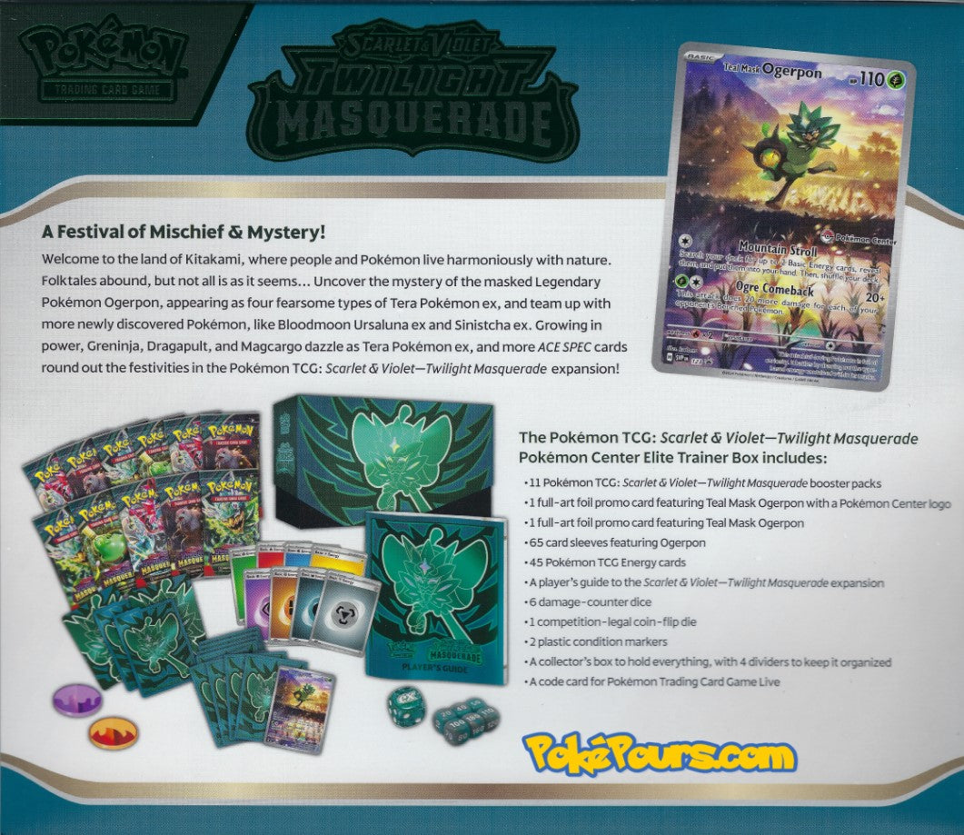 Pokémon - Twilight Masquerade Pokémon Center ETB - US - Brand New