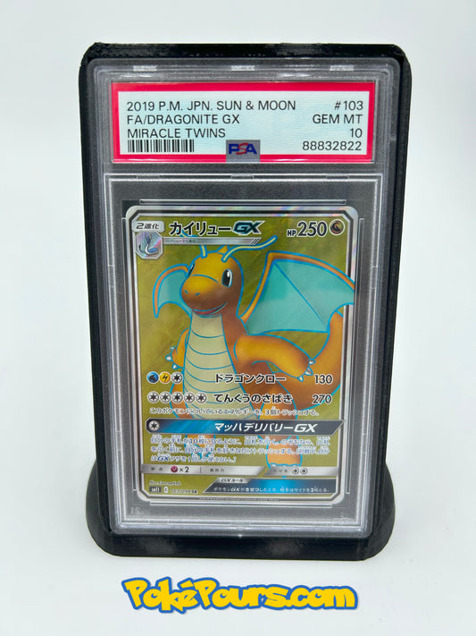 Graded Dragonite GX (103/094) Holofoil Pokémon - Japanese - PSA 10 - GEM MT