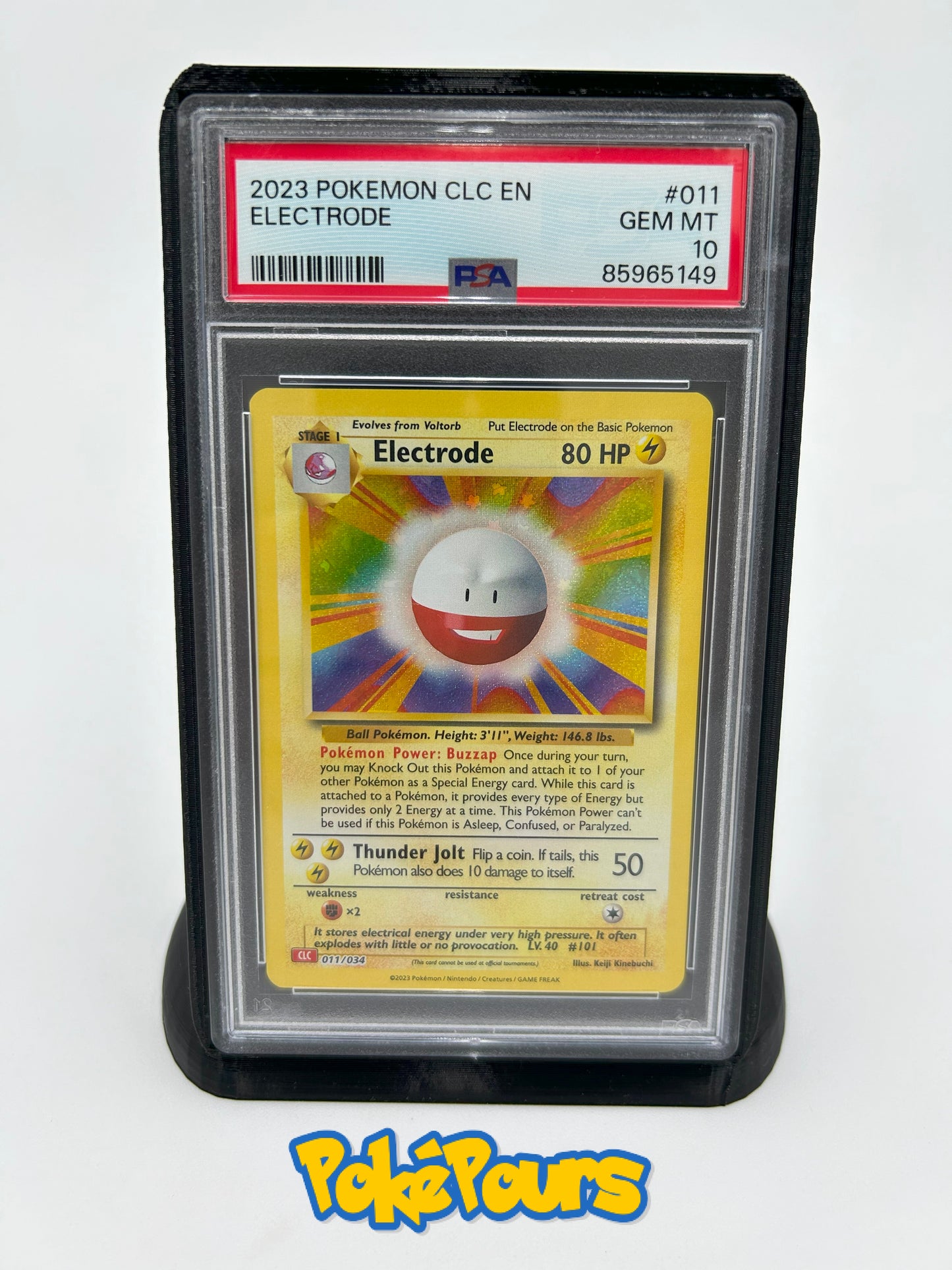 Graded Electrode (011/034) Holofoil Pokémon - English - PSA 10 - GEM MT