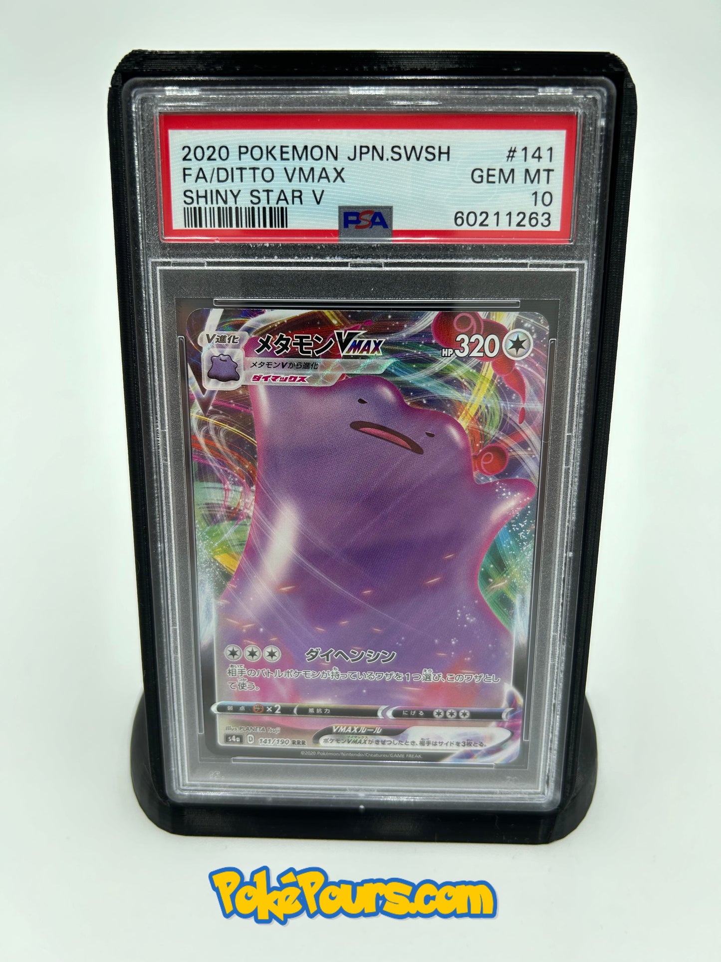 Graded Ditto Vmax (141/190) Holofoil Pokémon - Japanese - PSA 10 - GEM MT