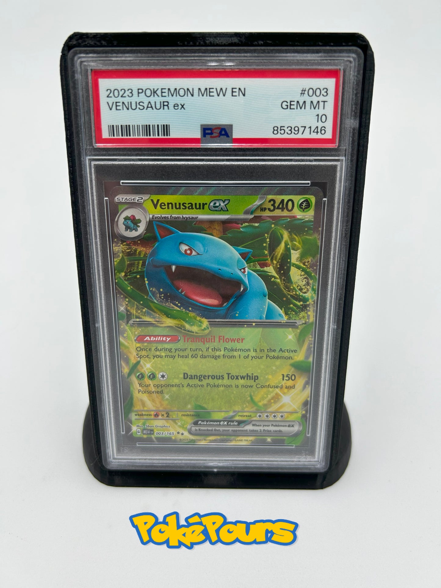 Graded Venusaur ex (003/165) - Pokémon - English - PSA 10 - GEM MT