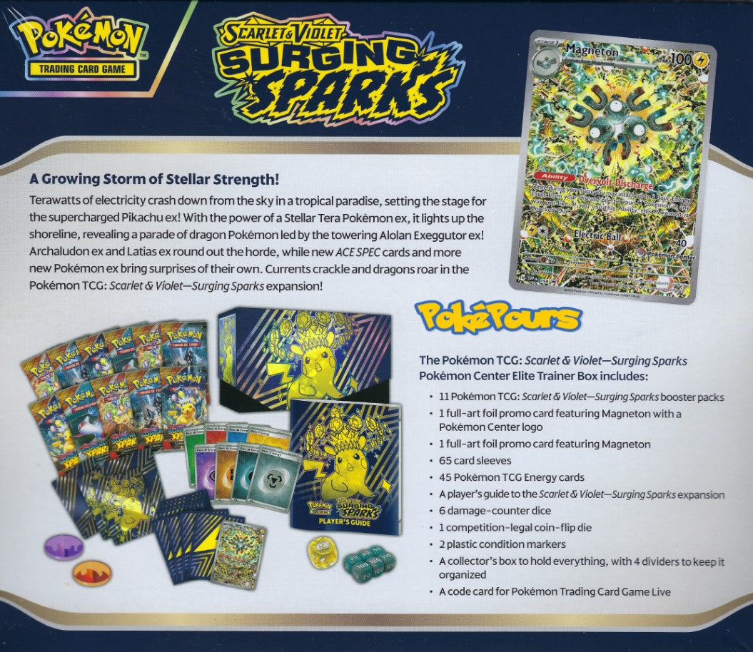 Pokémon - Surging Sparks Pokémon Center ETB - US - Brand New